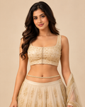 Gold Pearl & Crystal Kamarband – Elegant Waist Chain